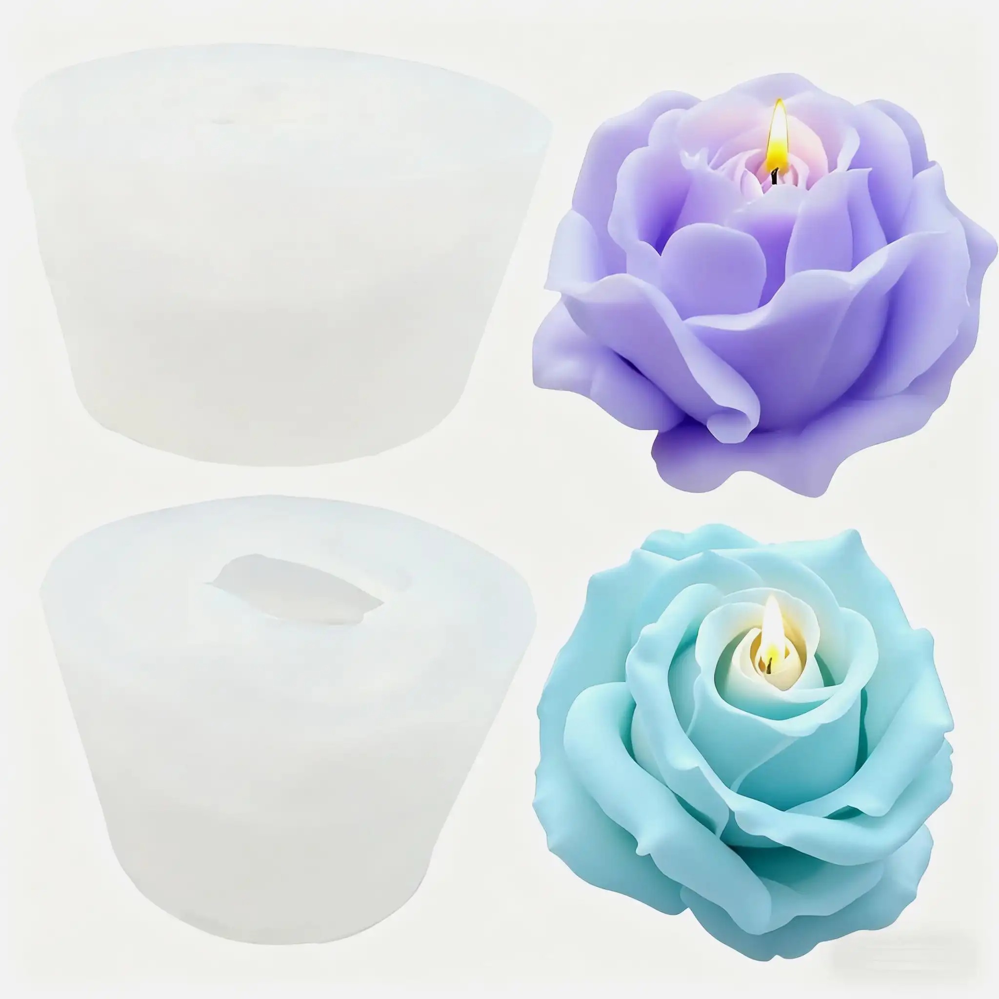 2-Piece Romantic 3D Rose Silic - огляд і ціна Soap Making Gifts