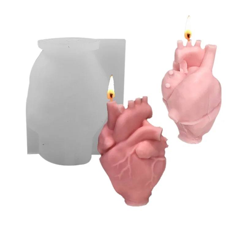 DIY Human Heart Silicone Candl - огляд і ціна Soap Making Diy Kit