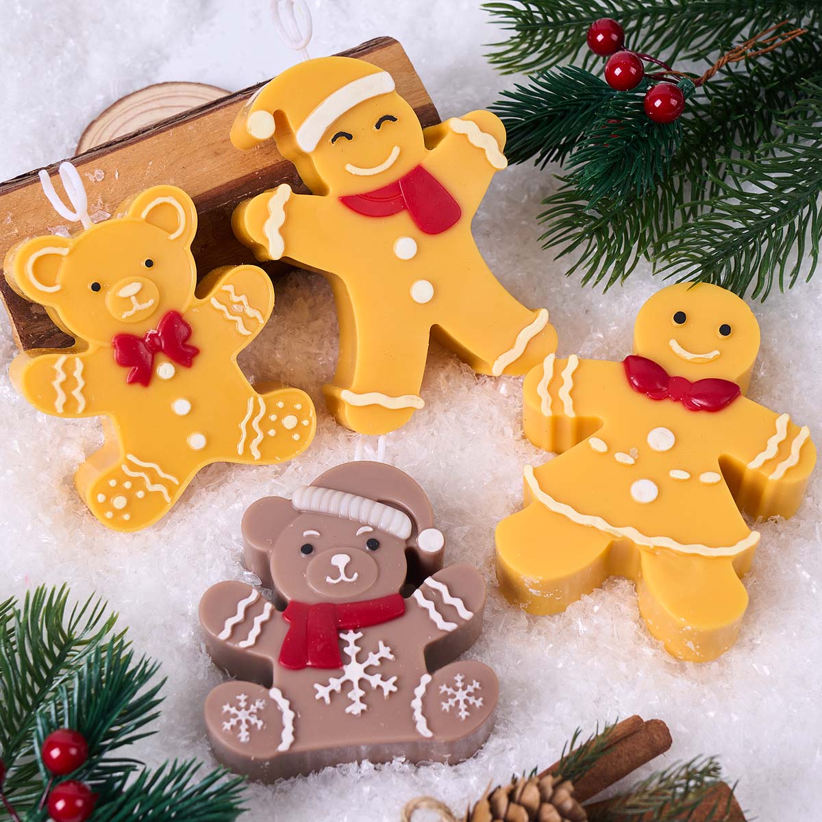 Gingerbread Man Bear Silicone  - огляд і ціна Soap Making Gifts