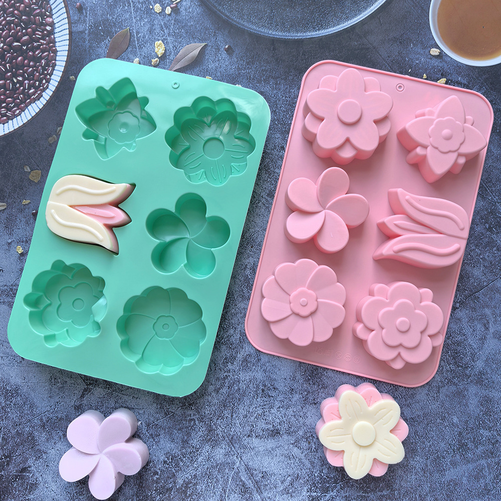 kinds Flower Silicone Molds Di - огляд і ціна Soap Making Kit For Beginners