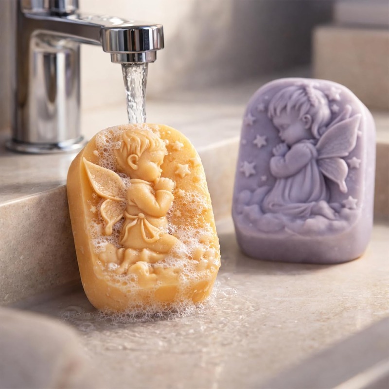 Angel Silicone Mold For Soap M - огляд і ціна Soap Making Instructions